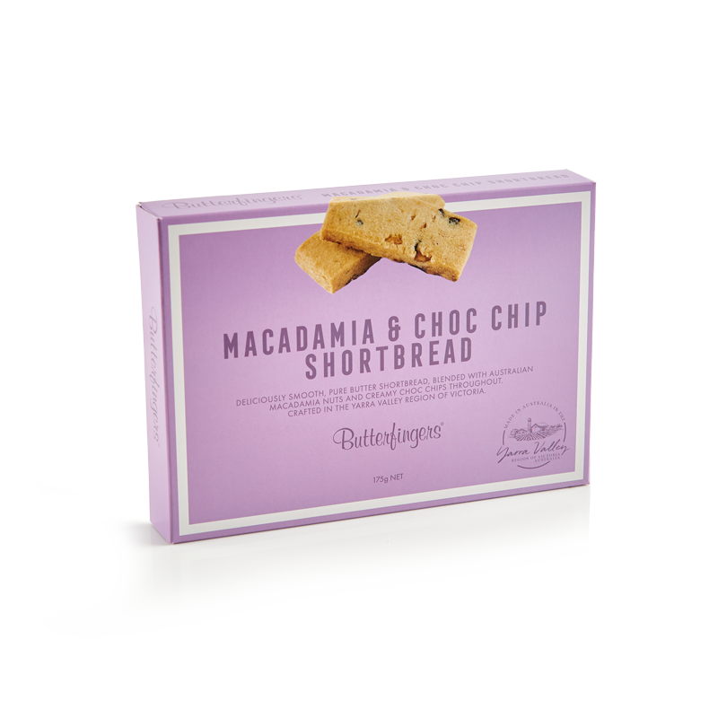 Macadamia Choc Chip Shortbread
