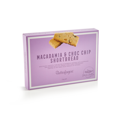 Macadamia Choc Chip Shortbread